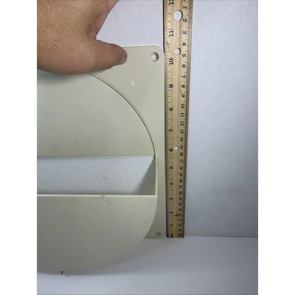 Vintage Tupperware Lid Seal Cover Organizer Holder #1645 #1646 Hold Paper Plates
